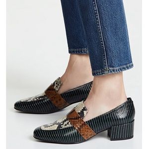 freda salvador rock heeled loafers